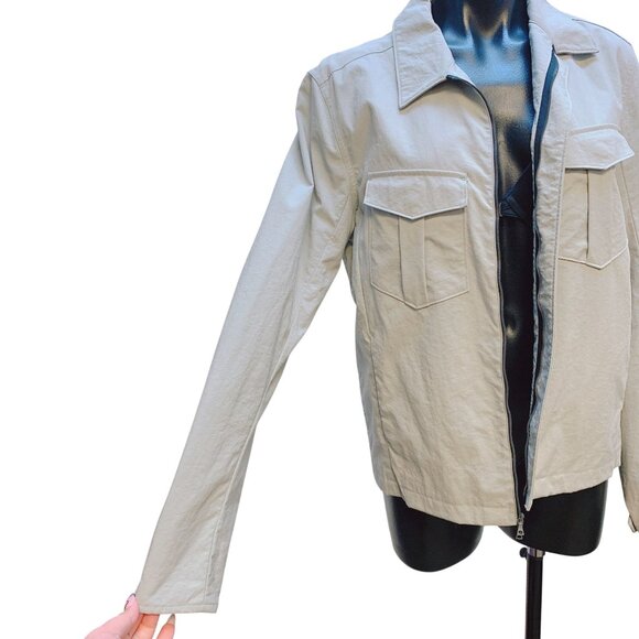 Rag & Bone Light Green Jacket With Front Pockets & Zipper Closure M - Picture 2 of 6